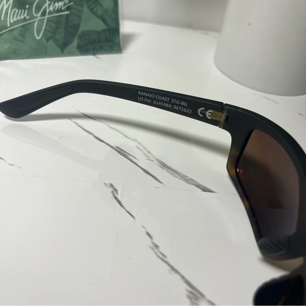 Maui Jim Kanaio Coast Men’s Matte Tortoise Ombré Sunglasses NEW - Picture 4 of 8